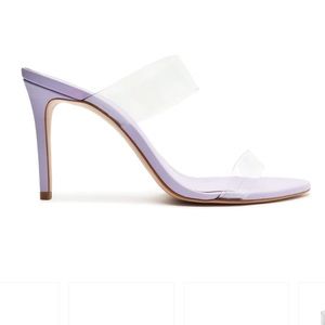 Dr. Schutz Ariella Vinyl Sandals in Smoky Grape, size 7